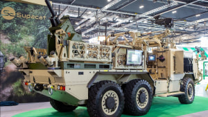 Supacat showcases autonomous vehicles and integrated fires