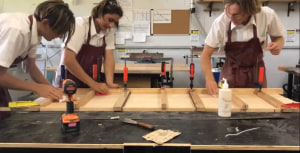 Tom Kelly's hollow core surfboard