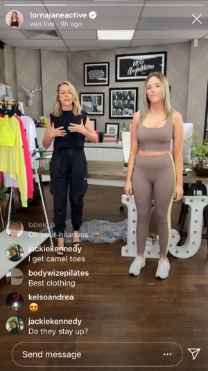 Lorna Jane launches first ever live stream