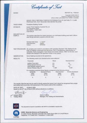 Austec’s PANELPHEN insulated building panel receives CSIRO Certification