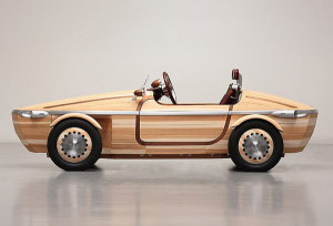 Toyota Wooden Car Unveiled