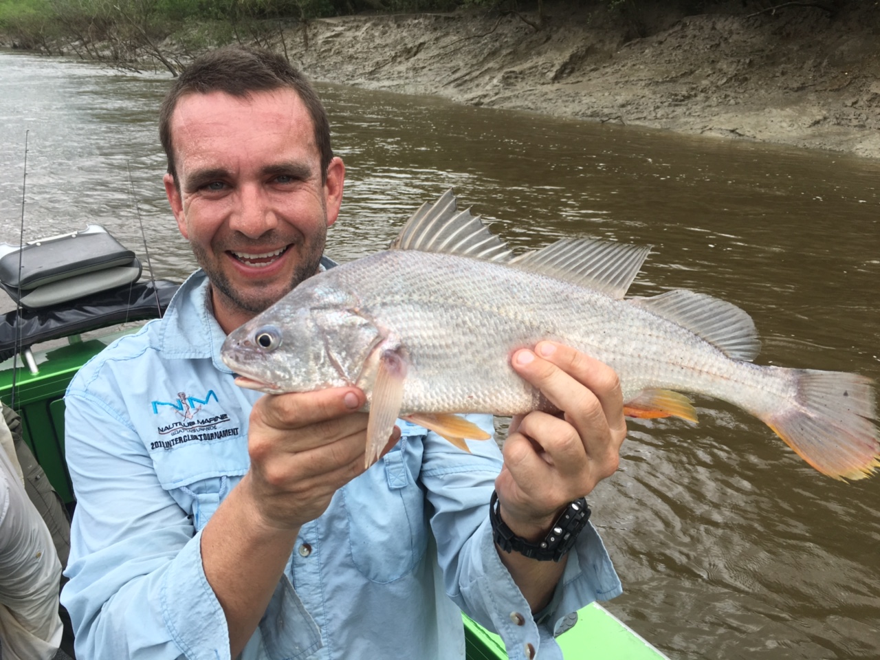 Trophy river perch caught in Alligator River Fishing World