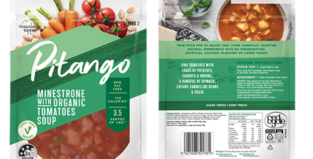 Pitango unveils resealable zipper soup pouch - Food & Drink Business