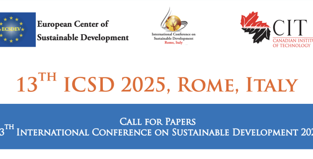 ICSD 2025 : 13th International Conference on Sustainable Development ...